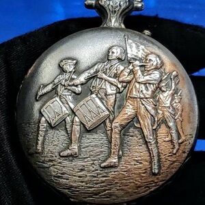 Vintage Sears Liberty Bell Very Ornate made in UK manual wind pocket watch